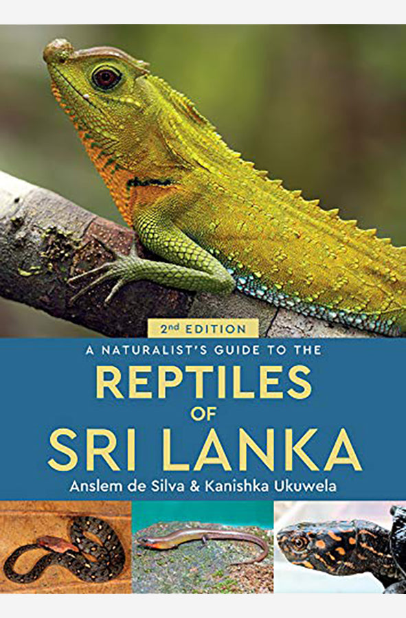 Book cover of A Naturalist's Guide to the Reptiles of Sri Lanka by Anslem de Sulva at Wild and the Sage, Galle, Sri Lanka