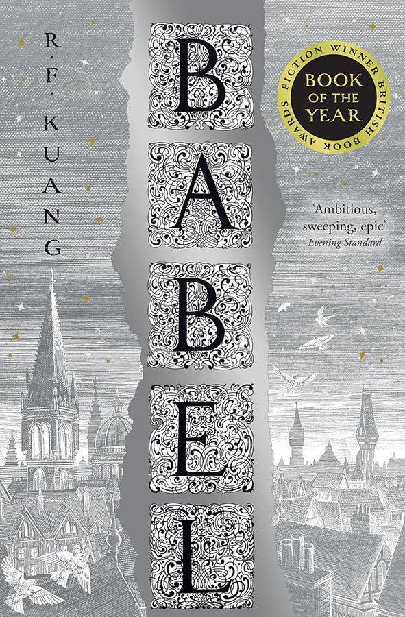 Book cover of Babel: Or the Necessity of Violence by R.F. Kuang at Wild and the Sage, Galle, Sri Lanka