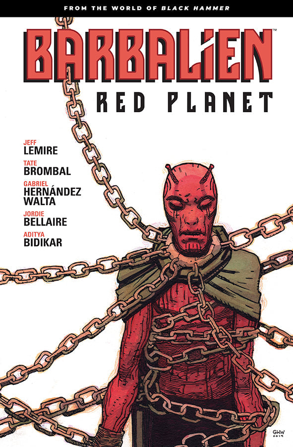 Book cover of Barbalien Red Planet by Jeff Lemire at Wild and the Sage, Galle, Sri Lanka