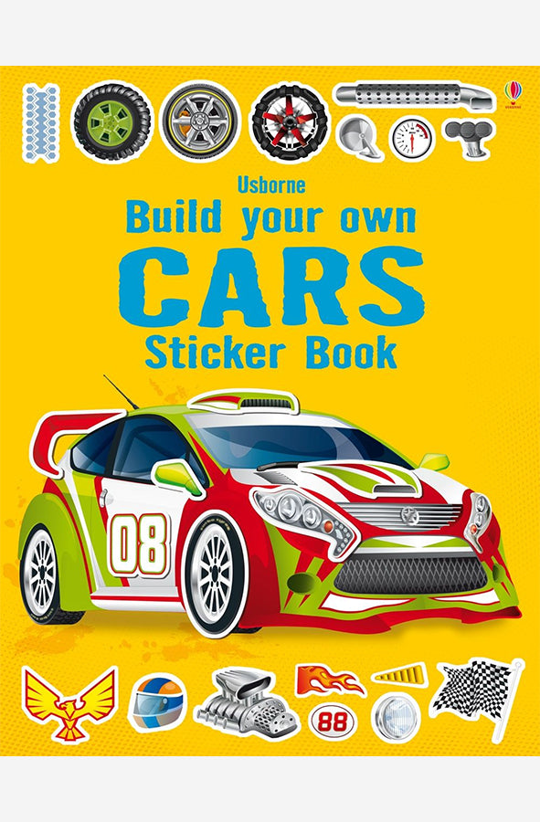 Book cover of Build Your Own Cars Sticker Book by Simon Tudhope at Wild and the Sage, Galle, Sri Lanka
