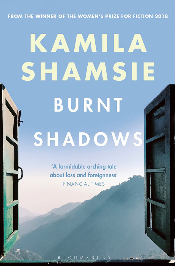 Book cover of Burnt Shadows by Kamila Shamsie at Wild and the Sage, Galle, Sri Lanka