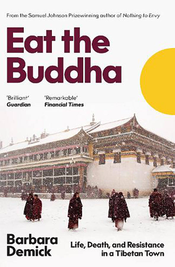 Book cover of Eat the Buddha by Barbara Demick at Wild and the Sage, Galle, Sri Lanka