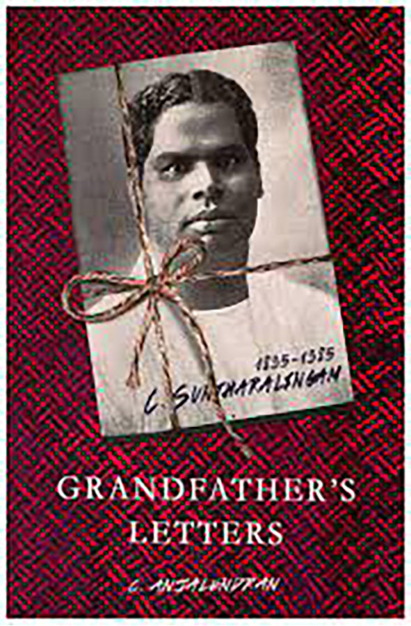 Book cover of Grandfather's Letters by C. Anjalendran at Wild and the Sage, Galle, Sri Lanka