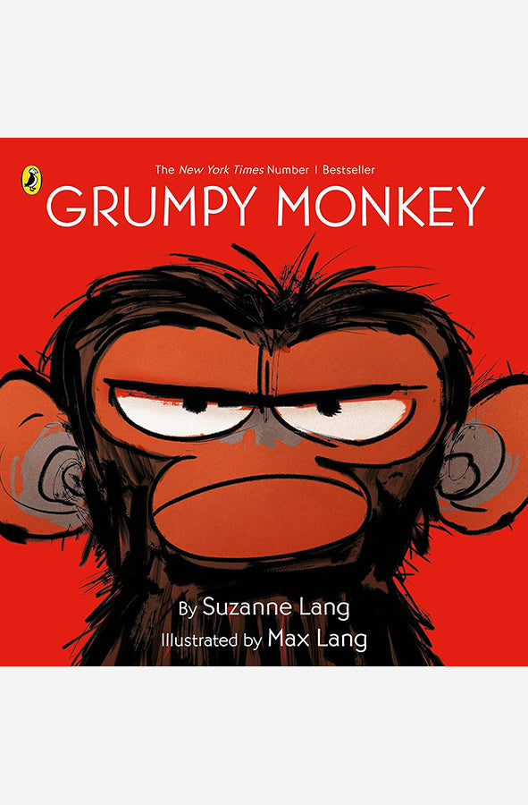Book cover of Grumpy Monkey by Suzanne Lang at Wild and the Sage, Galle, Sri Lanka