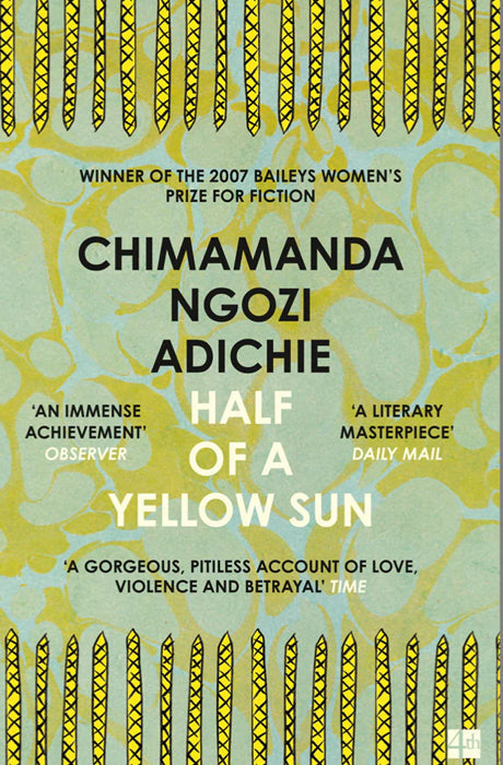 Book cover of Half of a Yellow Sun by Chimamanda Adiche at Wild and the Sage, Galle, Sri Lanka