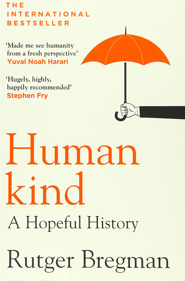 Book cover of Humankind by Rutger Bregman at Wild and the Sage, Galle, Sri Lanka