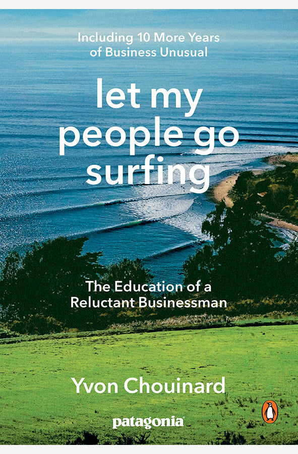 Book cover of Let My People Go Surfing by Yvon Chouinard at Wild and the Sage, Galle, Sri Lanka