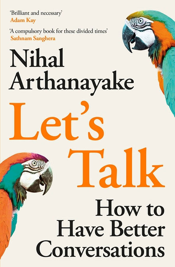 Book cover of Let's Talk by Nihal Arthanayake at Wild and the Sage, Galle, Sri Lanka