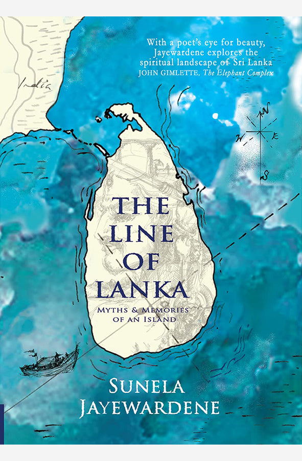 Book cover of Line of Lanka by Sunela Jayewardene at Wild and the Sage, Galle, Sri Lanka