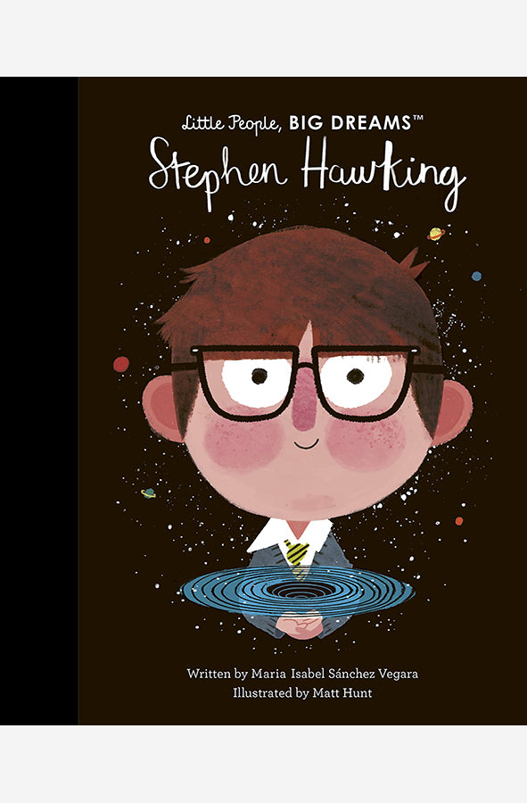 Book cover of Little People Big Dreams: Stephen Hawking by Maria Isabel Sanchez Vegara at Wild and the Sage, Galle, Sri Lanka
