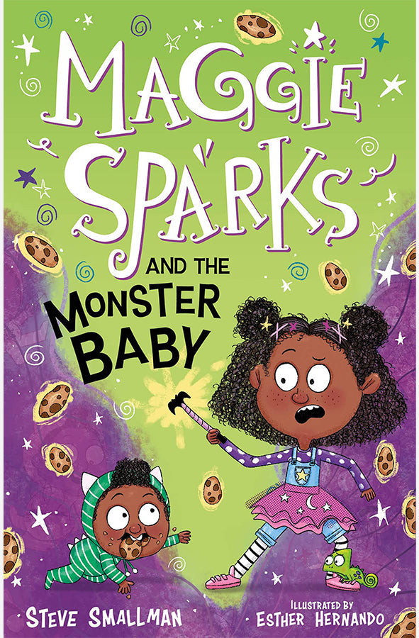Book cover of Maggie Sparks and the Monster Baby by Steve Smallman at Wild and the Sage, Galle, Sri Lanka