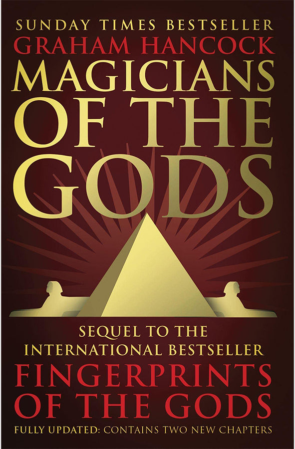 Book cover of Magicians of the Gods by Graham Hancock at Wild and the Sage, Galle, Sri Lanka