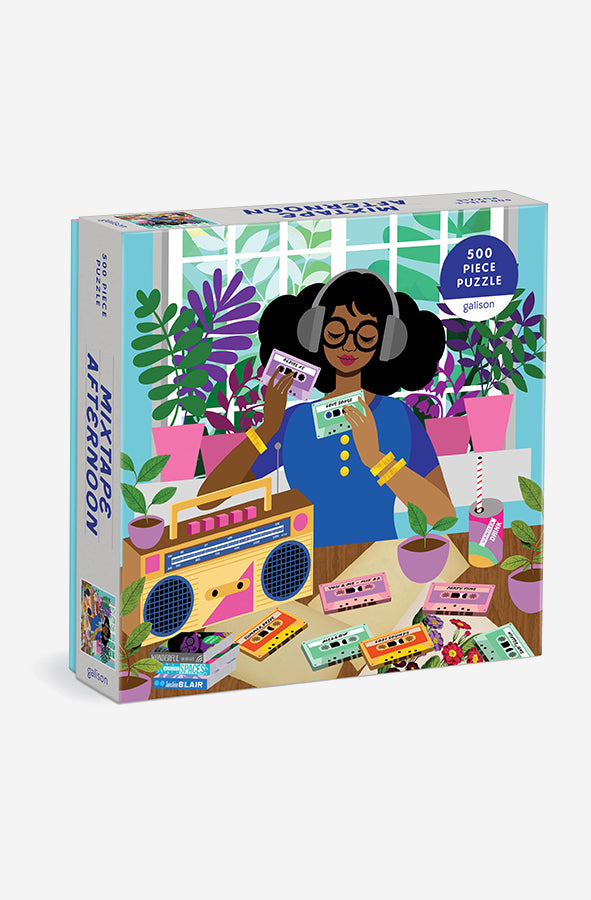 Book cover of Mixtape Afternoon 500 Piece Puzzle by 500 Piece Puzzle at Wild and the Sage, Galle, Sri Lanka