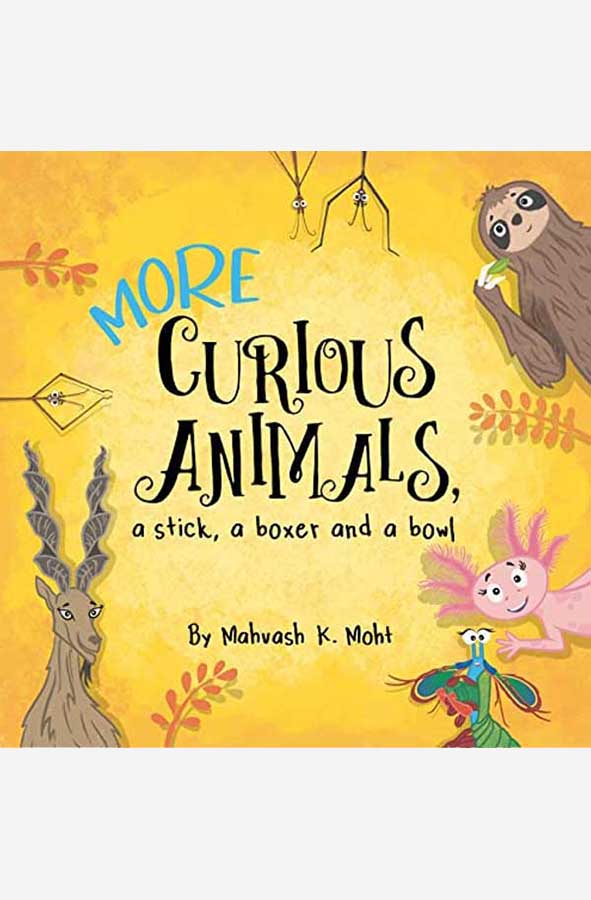 Book cover of More Curious Animals by Mahvash K Mot at Wild and the Sage, Galle, Sri Lanka