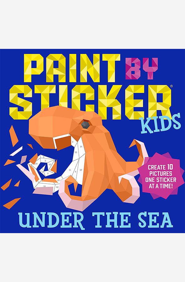 Book cover of Paint by Sticker Kids: Under the Sea by Workman Publishing at Wild and the Sage, Galle, Sri Lanka