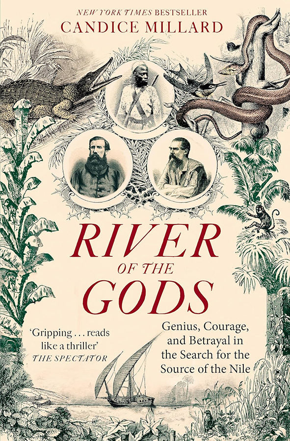 Book cover of River of the Gods by Candice Millard at Wild and the Sage, Galle, Sri Lanka
