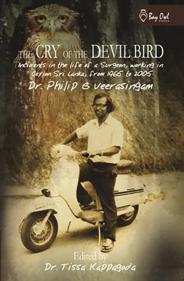 Book cover of The Cry of the Devil Bird by Dr. Philip G. Veerasingam at Wild and the Sage, Galle, Sri Lanka