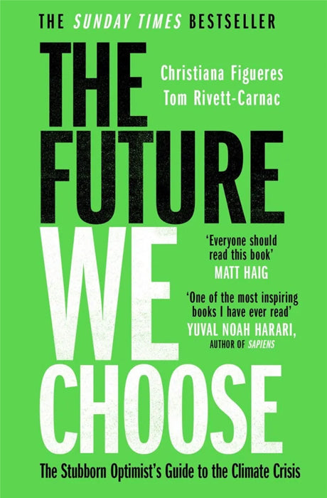 Book cover of The Future We Choose by Christiana Figueres at Wild and the Sage, Galle, Sri Lanka