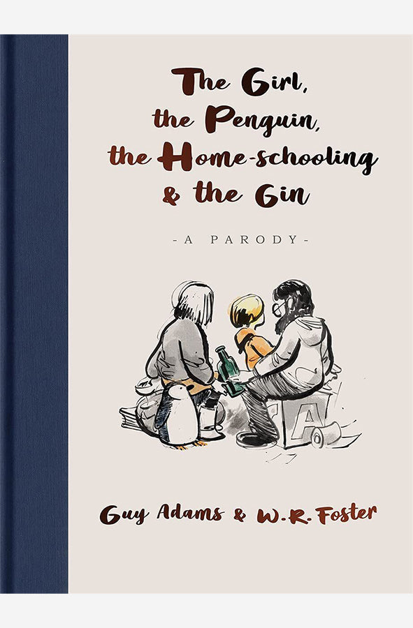 Book cover of The Girl, the Penguin, the Home Schooling and the Gin by Guy Adams at Wild and the Sage, Galle, Sri Lanka