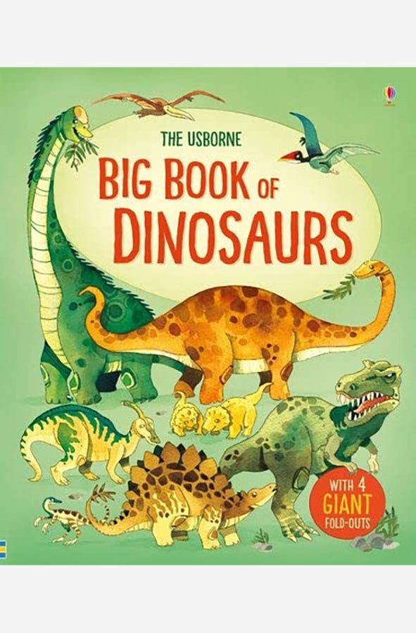 Book cover of The Usborne Big Book of Dinosaurs by Alex Frith at Wild and the Sage, Galle, Sri Lanka