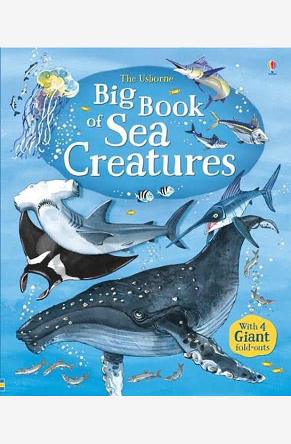 Book cover of The Usborne Big Book of Sea Creatures by Minna Lacey at Wild and the Sage, Galle, Sri Lanka