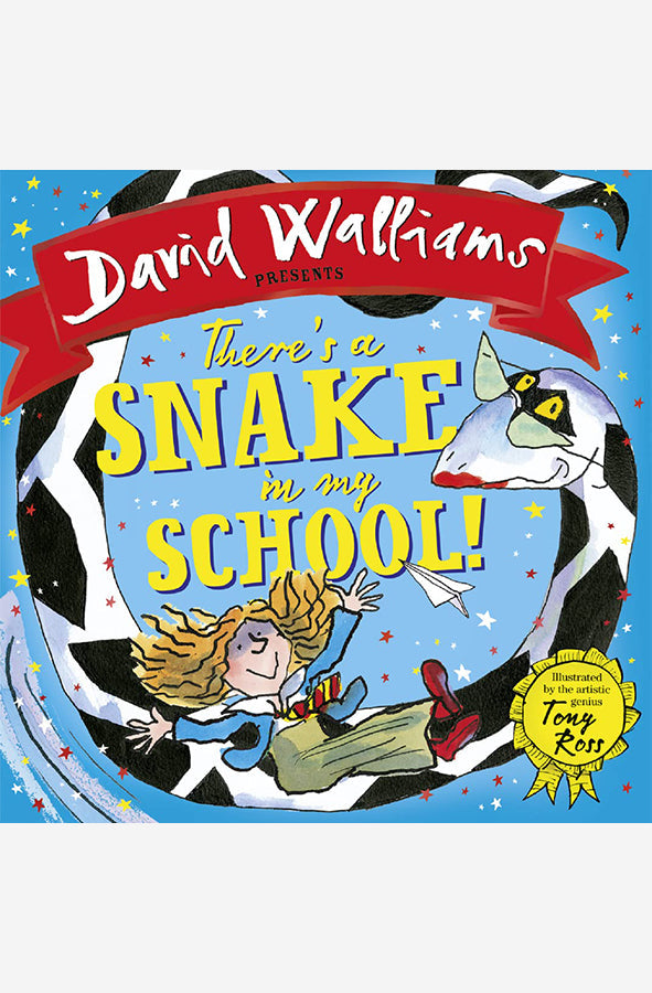 Book cover of There's a Snake in My School by David Walliams at Wild and the Sage, Galle, Sri Lanka