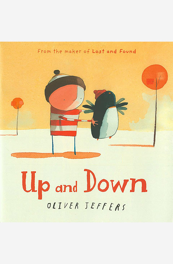 Book cover of Up and Down by Oliver Jeffers at Wild and the Sage, Galle, Sri Lanka