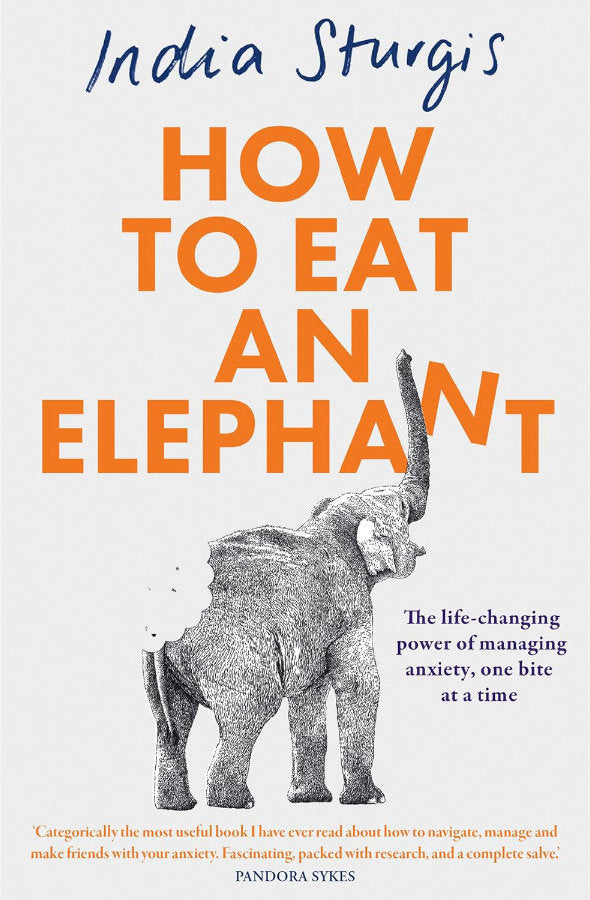 Book cover of How to Eat an Elephant by India Sturgis at Wild and the Sage, Galle, Sri Lanka
