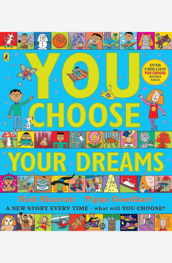 Book cover of You Choose Your Dreams by Pippa Goodhart at Wild and the Sage, Galle, Sri Lanka