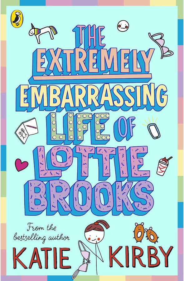 Book cover of The Extremely Embarrassing Life of Lottie Brooks by Katie Kirby at Wild and the Sage, Galle, Sri Lanka