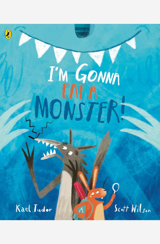Book cover of I'm Gonna Eat a Monster! by Kael Tudor at Wild and the Sage, Galle, Sri Lanka
