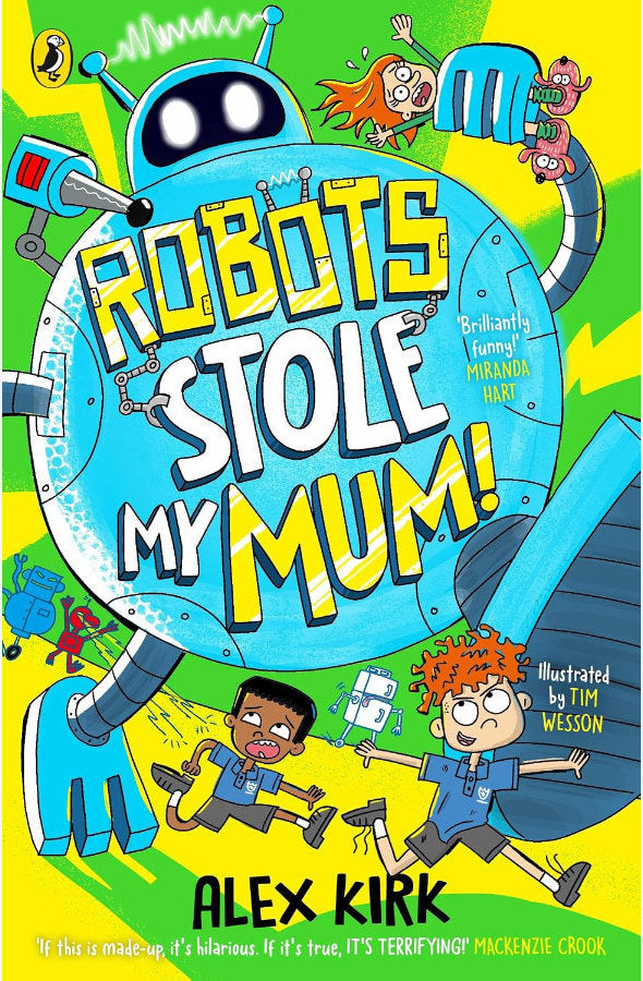 Book cover of Robots Stole My Mum by Alex Kirk at Wild and the Sage, Galle, Sri Lanka