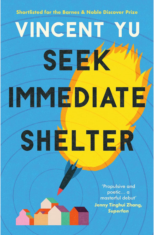 Book cover of Seek Immediate Shelter by Vincent Yu at Wild and the Sage, Galle, Sri Lanka