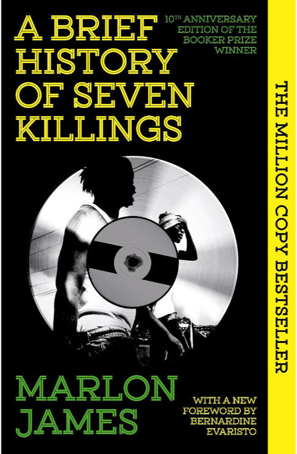 Book cover of A Brief History of Seven Killings by Marlon James at Wild and the Sage, Galle, Sri Lanka