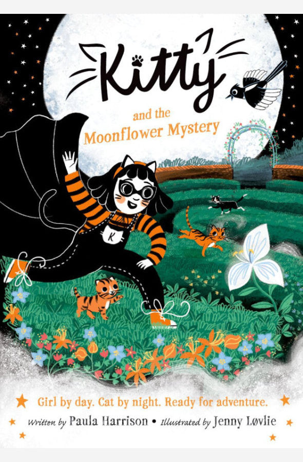 Book cover of Kitty and the Moonflower Mystery by Paula Harrison at Wild and the Sage, Galle, Sri Lanka