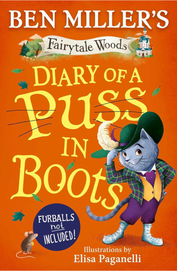 Book cover of Diary of a Puss in Boots by Ben Miller at Wild and the Sage, Galle, Sri Lanka