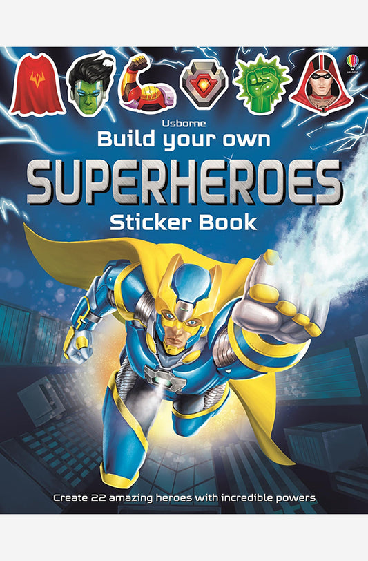 Build Your Own Superheroes Sticker Book