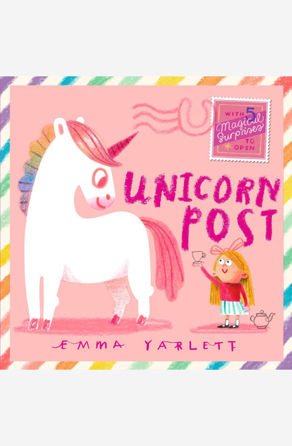 Book cover of Unicorn Post by Emma Yarlett at Wild and the Sage, Galle, Sri Lanka