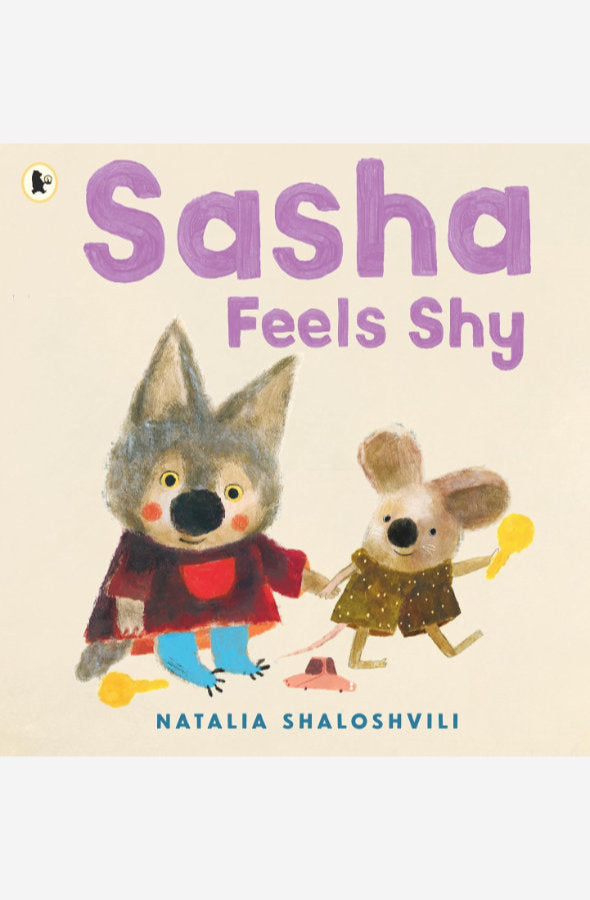 Book cover of Sasha Feels Shy by Natalia Shaloshvili at Wild and the Sage, Galle, Sri Lanka