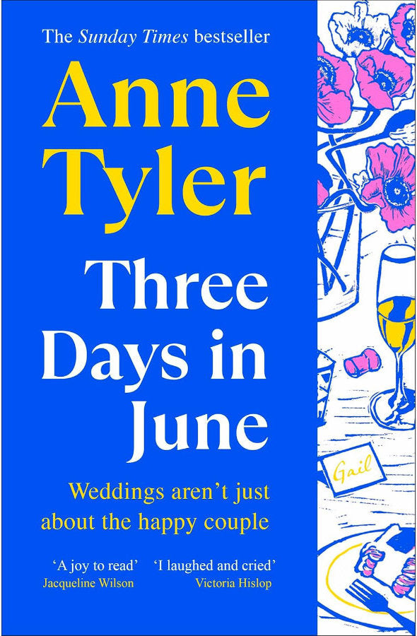 Book cover of Three Days in June by Anne Tyler at Wild and the Sage, Galle, Sri Lanka