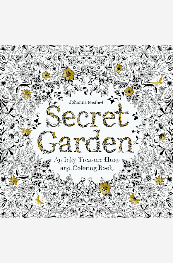 Secret Garden: An Inky Treasure Hunt and Colouring Book