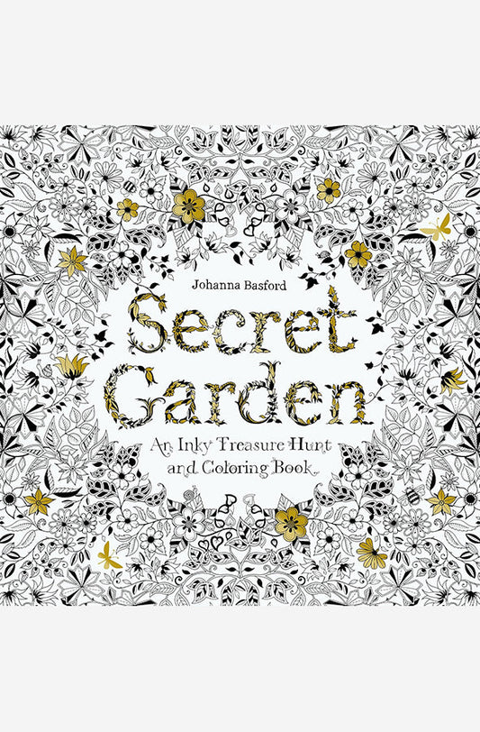 Secret Garden: An Inky Treasure Hunt and Colouring Book