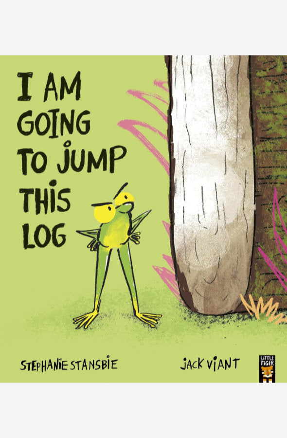 Book cover of I Am Going To Jump This Log by Stephanie Stansbie at Wild and the Sage, Galle, Sri Lanka