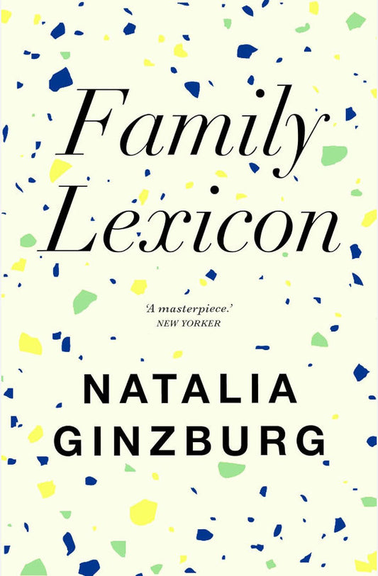 Book cover of Family Lexicon by Natalia Ginzburg at Wild and the Sage, Galle, Sri Lanka
