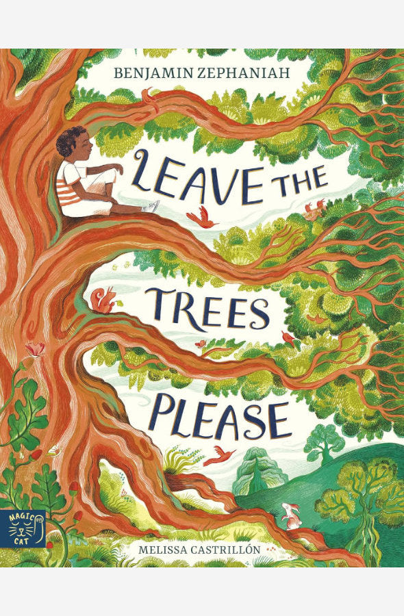 Book cover of Leave the Trees by Please by Benjamin Zephaniah at Wild and the Sage, Galle, Sri Lanka