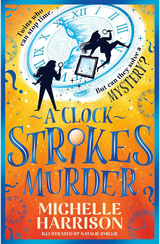 Book cover of A Clock Strikes Murder by Michelle Harrison at Wild and the Sage, Galle, Sri Lanka