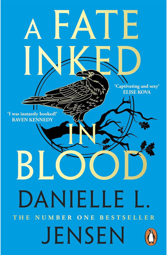 Book cover of A Fate Inked in Blood by Danielle L. Jensen at Wild and the Sage, Galle, Sri Lanka