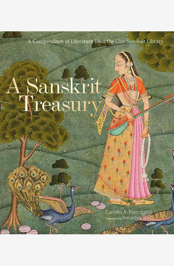 Book cover of A Sanskrit Treasury by Camillo A. Formigatti at Wild and the Sage, Galle, Sri Lanka