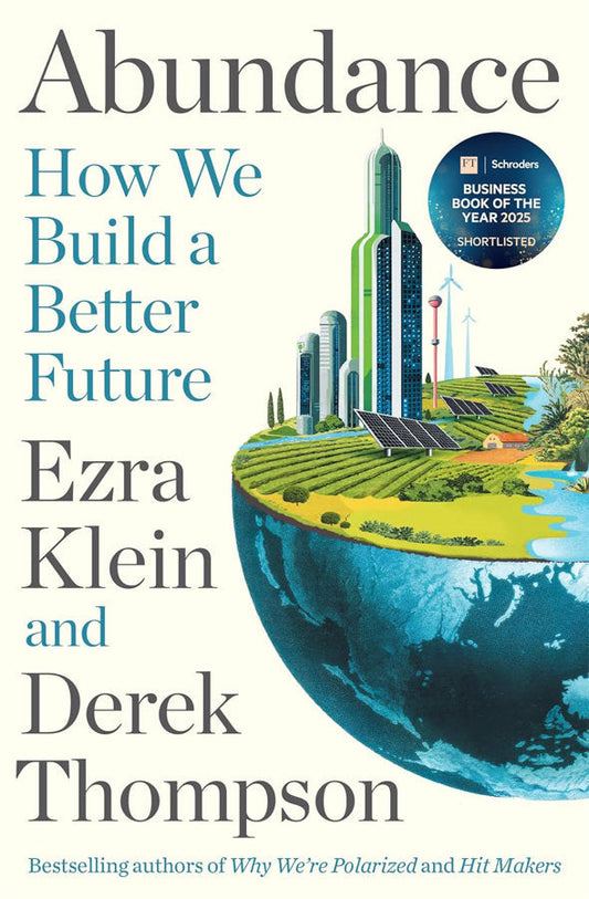 Book cover of Abundance by Ezra Klein at Wild and the Sage, Galle, Sri Lanka