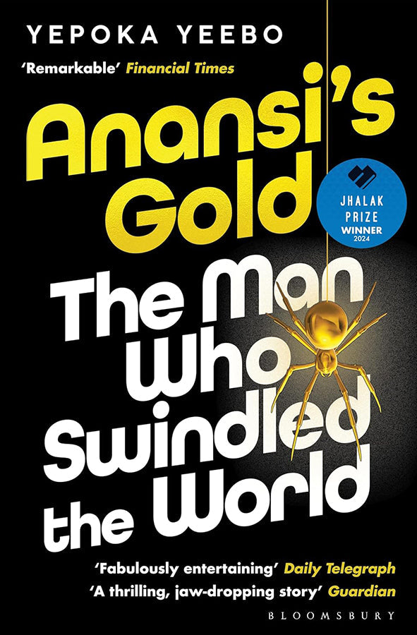 Book cover of Anansi's Gold by Yepoka Yeebo at Wild and the Sage, Galle, Sri Lanka